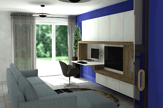 Bleu Klein images 3D - Luxembourg OPHRYS ®