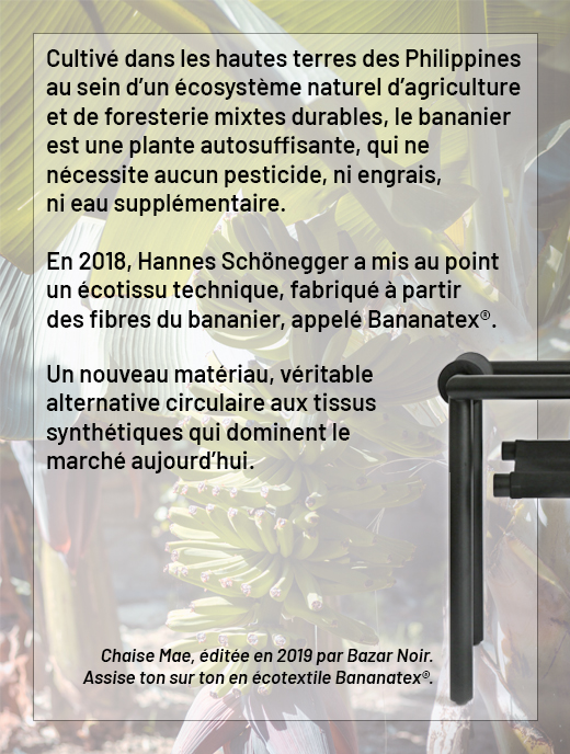 Le bananier plante autosuffisante, ne nécessitant aucun pesticide, ni engrais, ni eau supplémentaire - Ecotissu technique Bananatex®.