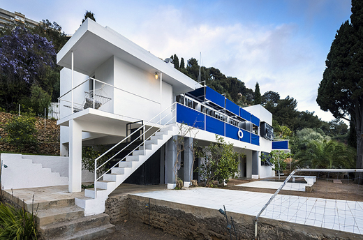 Vue extérieure de la Villa E-1027 Eileen Gray Luxembourg OPHRYS ®